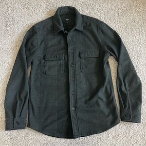 Rails Alder Onyx Button Down Long Sleeve Pocket Flannel Shirt